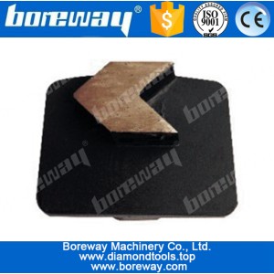 China 1 arrow bar diamond grinding pads with external-plug for husqvarna floor grinders manufacturer