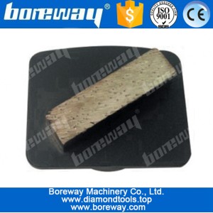 China 1 rectangle bar diamond grinding head with external plug for husqvarna floor grinding machines manufacturer