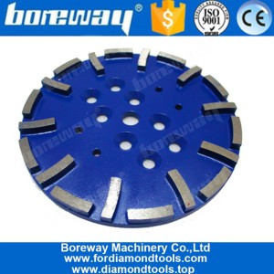 China 10 Inch 20 Segment Medium Bond Diamond Metal Grinding Disc For Concrete Floor manufacturer