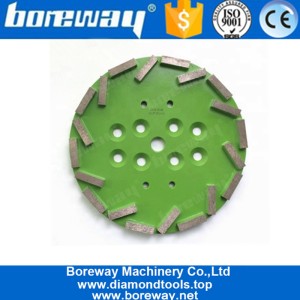 China 10 Inch Diamond Grinding Plate With 20 Segments For Concrete Terrazzo Floor manufacturer