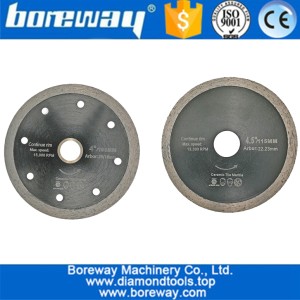 China 105mm or 115mm Hot pressed Thin Continuous Rim Diamond Cutting Disc for Ceramic tile porcelain tile from Diamond saw Blades manufacturer