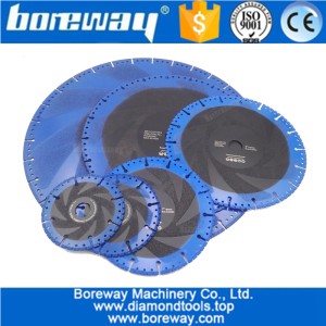 China 115MM-400MM Vacuum Brazed Diamond Blade for All Purpose For stone iron steel Demolition Blade manufacturer