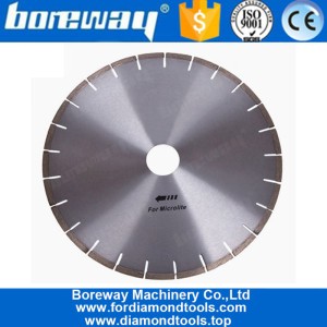 China 12 Inch Silver Weld Diamond Saw Blades for Microcrystal Stone manufacturer