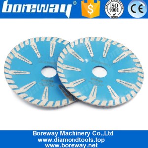 China 1pcs 5" 125mm Diamond Turbo Rim Concave Curved Dry Wet Cutting Disc Granite Marble Circular Saw for Manufacturer manufacturer