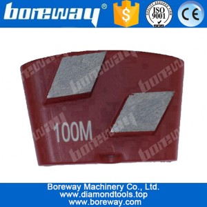 China 2 rhombus bar diamond grinding shoes with EZ change for HTC floor grinder manufacturer
