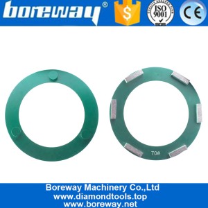 China 240mm Ring Diamond Concrete Plate Klindex Grinding Wheel With 6 Bars Suppliers manufacturer