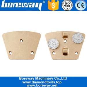 China 2x1/2 PCD Trapezoid Pad Disc With Round Segments For Removing Epoxy manufacturer