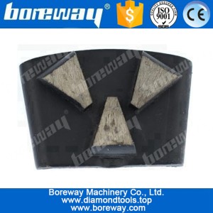 China 3 trapezoid diamond bar metal bond diamond grinding shoes with EZ change manufacturer
