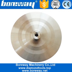 China 7 Inch 180mm Polishing Stone Aluminum Velcro Backer Polishing Stone Pad With M14 Connector Suppliers manufacturer