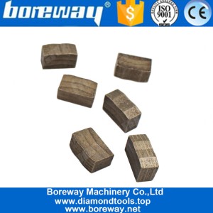 चीन ग्रेनाइट के ब्लॉक कटिंग के लिए Boreway 1400mm हाई ग्रेड डायमंड डिस्क सेगमेंट उत्पादक