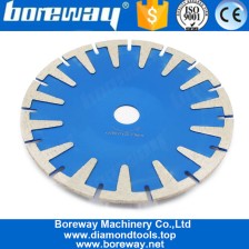 中国 Boreway 180mm 7インチダイヤモンドカッティングブレード凹型カーブコンクリートマーブルダイヤモンドサーキュラーソーディスク、Tセグメント付き メーカー