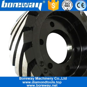 China Boreway D190mm D200mm 60mm Thickness Calibration Wheel For Automatic Quartz Slab Grinding And Polishing manufacturer