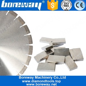 China Boreway Diamond Tool Flat Type Flat Diamond Segment Granite Sandstone Limestone Cutting manufacturer