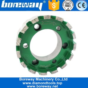 China Boreway Factor Price 90mm Diamond Standard Stubbing Wheel For CNC Machine manufacturer