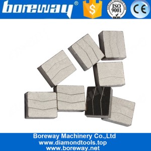 中国 Boreway Hot Press V Shape Diamond Segment For Cutting Granite  Wholesaler メーカー