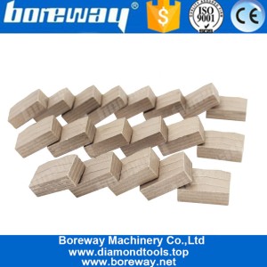 中国 Boreway三明治凹槽M形状钻石片段用于切割大理石制造商 制造商