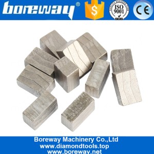 China O diamante da forma de Boreway V viu segmentos da lâmina para o bloco de fabricante natural de quartzo fabricante