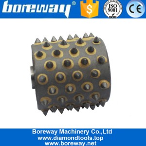 China Hartmetallspitze 72S Bush Hammer Roller Tools Kopf für Steinbeton Litschi Hersteller Fabrik Großhandel 2020 Hersteller
