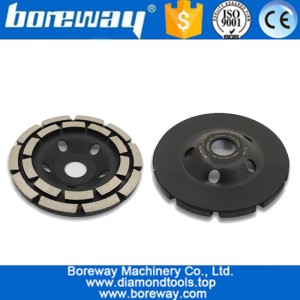 China China Factory Double Row Arc Bar Segments Diamond Grinding Cup Wheel For Concrete manufacturer