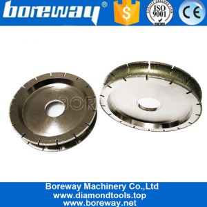 中国 中国V形钻石电镀型材磨削轮工具用于边缘机制造商 制造商