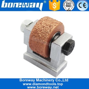 China China Vacuum Brazed Rotary Bush Hammer Roller U Support manufacturer