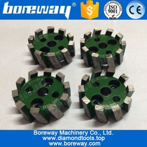 China D50*20T*10H segmented diamond stubbing wheel with adapter manufacturer