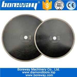 China Dia.300mm or 350mm Hot-Pressed Continuous Rim Diamond Saw Blade wholesale Cutting Disc Porcelain Tile Ceramic Marble Saw Blade manufacturer