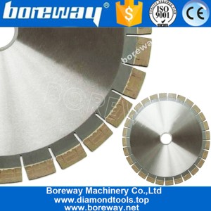 China Diamond Saw Blades for Granite Cutting with "||" Shape Taper Segments manufacturer