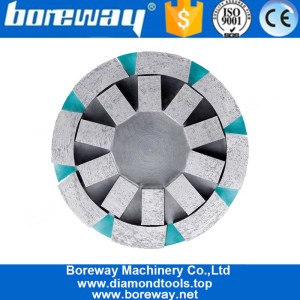 China Diamond Sinter Round Satellite Cup Wheel Diamond Grinding Tool Abrasive Disc Polishing Head For Calibration Slab And Tile manufacturer