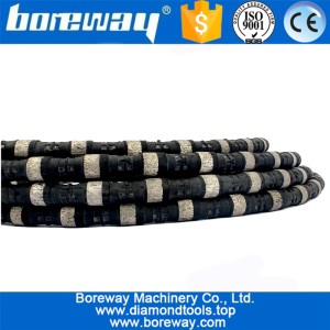 China Diamond Wire Saw Diameter 11mm Rubber Rope Saw For Stone Cutting Saw Profiling And Squaring Abrasive Tool manufacturer
