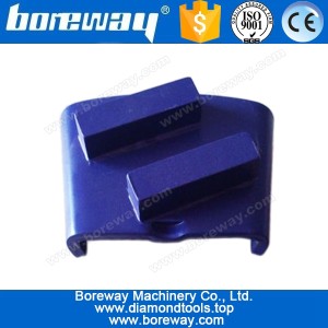 China Floor Machine Double Square Diamond Segment with HTC Series Adapter manufacturer