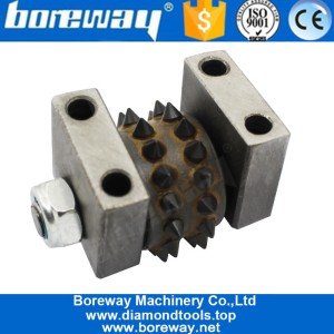 China Granit Beton Lichi Oberfläche Bush Hammer Roller mit 30 Stiften Lieferanten Hersteller
