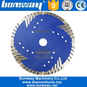 China High Quality Diamond Saw Blade Disk Tools With Protect Teeth for Hard Granite manufacturer