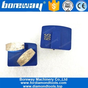 China Metal Abrasive Shoes Husqvarna Redi-Lock With 2 Bar Segments manufacturer