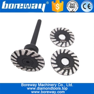 China Mini Diamond blade with removable 6mm shank Dia 30mm-50mm Diamond Caving blade manufacturer manufacturer