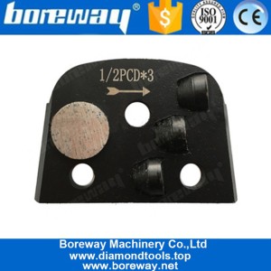 porcelana Un segmento de barra y tres medias herramientas de piso de epoxi de diamante PCD para la máquina Lavina fabricante