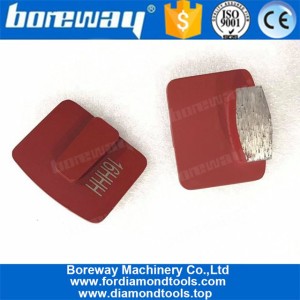 China One Oval Shape Segment Redi Lock Diamond Grinding For Floor Grinder manufacturer