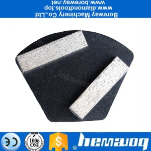 Chine Tampon de meulage professionnel en forme de trapèze en métal 40 * 10 * 10 fabricant de disque de polissage de sol en béton 2020 fabricant