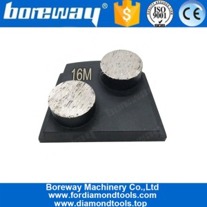 China Round Trapezoid Diamond Grinding Shoes For PHX Concrete Floor Grinder manufacturer