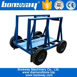 China Stone slab hand moving carts trolleys for stone factory manufacturer