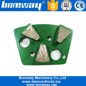 China Three Fan Shape Segments Diamond Floor Grinding Block For Large Areas Of Thin Coating Removal manufacturer