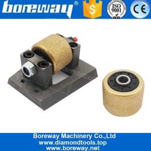 China Vakuum Gelötete Bush Hammer Roller Schleifwerkzeuge Für Marmor Granit Beton Sandstrahler Oberfläche China Lieferant Hersteller