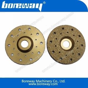 China Vacuum brazed grinding cup wheel D120 manufacturer