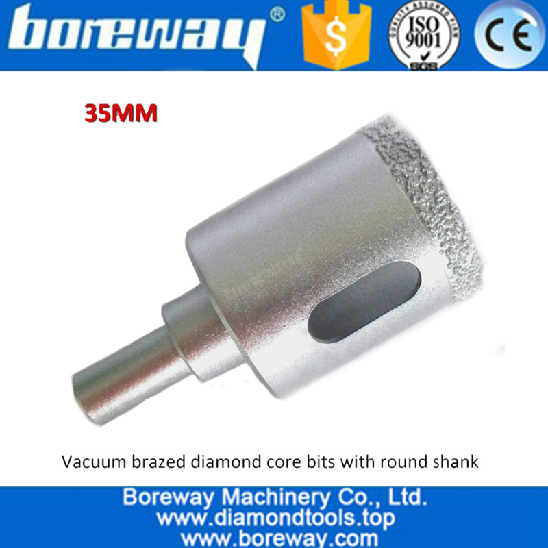 Dia. 35mmm-65mm Vacuum Brazed Diamond drill core bits for stone ceramic