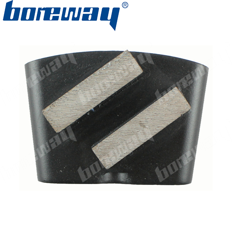 2 arrow diamond bar concrete block pads with EZ change connection for HTC grinding machines