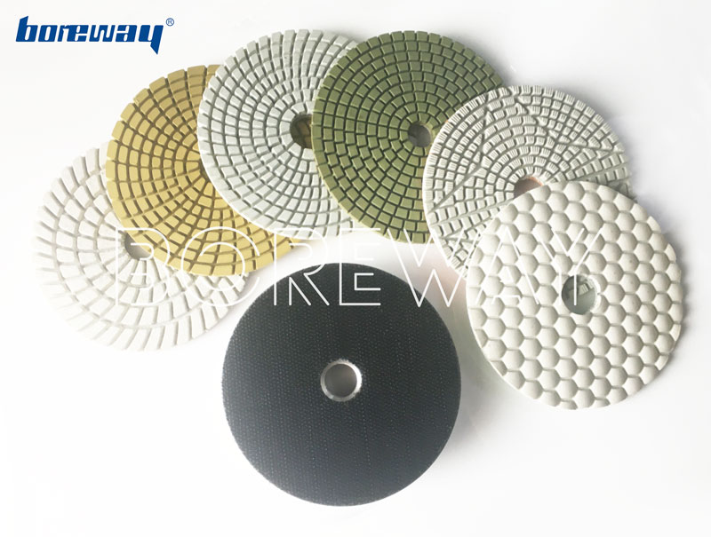 7 Inch 180mm Polishing Stone Aluminum Velcro Backer Polishing Stone Pad With M14 Connector Suppliers
