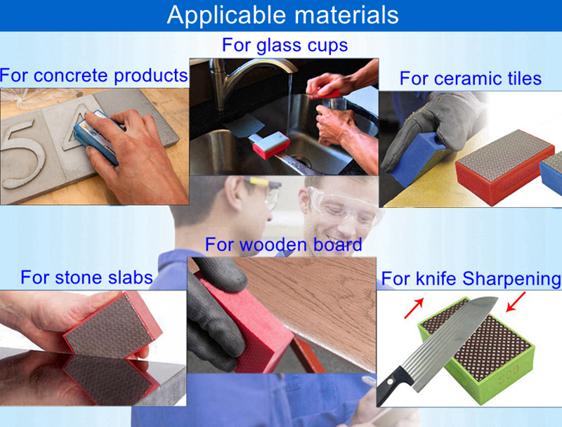 Diamond hand pads for grinding stone,concrete,ceramic,wooden board and knives