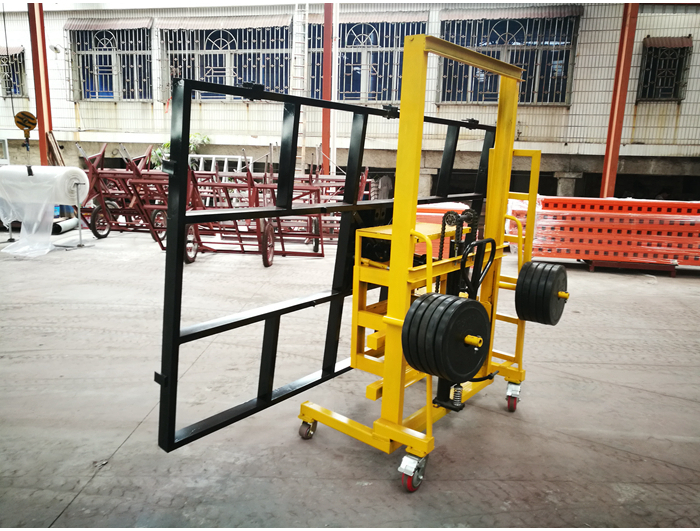 Stone slab transfer cart for stone factory