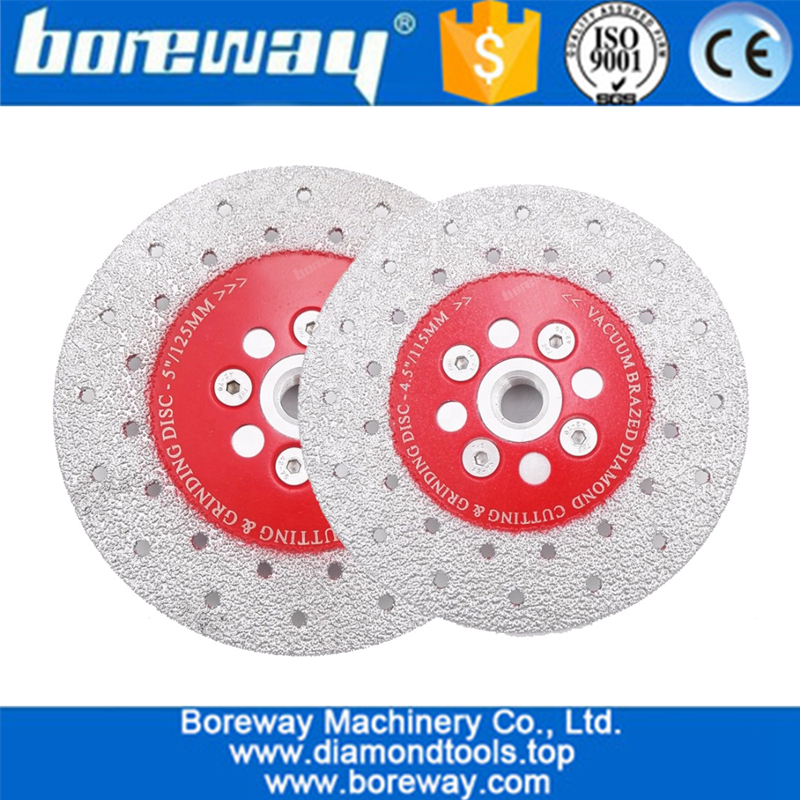 High quality Double Sided Vacuum Brazed diamond grinding cup wheel with M14 Thread