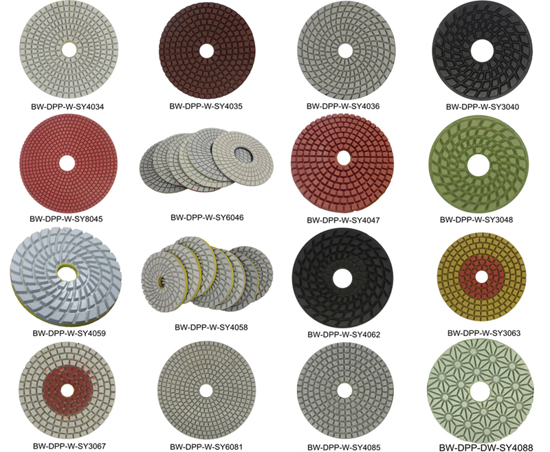 wet use stone polishing pads